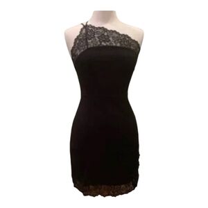 Free People Black One Shoulder Dress